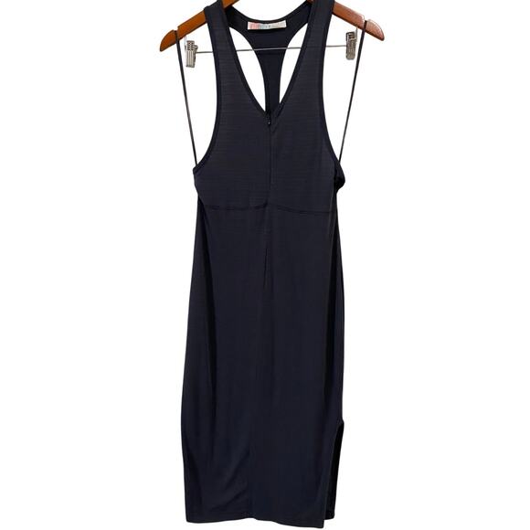 Free People FP Beach Midi Dress Medium Racerback Tank Blue Athleisure Sporty - Picture 11 of 11